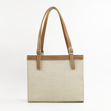 Olivia Classic Tote Beige & Brown