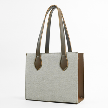 Box Canvas Beige & Brown